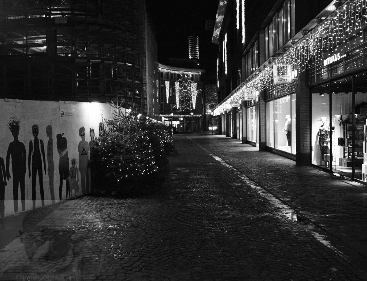 An unloved street at Christmas