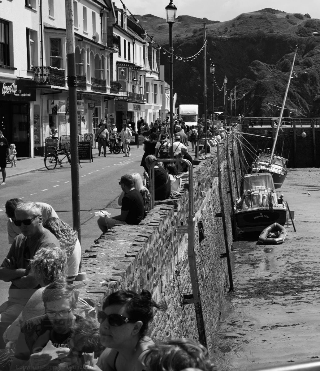 A summers day on the sea wall watching the world go by